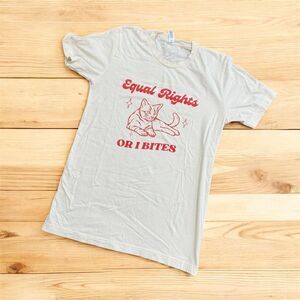 Bella Canvas Equal Rights Sand Graphic Shirt Tee Small Cat